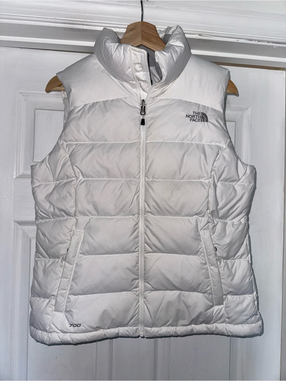 The North Face White 700 Insulated Down Vest M Packable